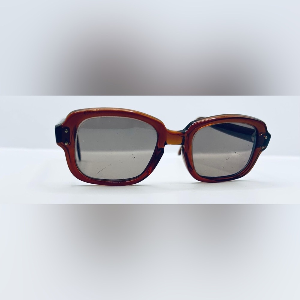 Vintage Romco Brown Oval Sunglasses Frames Only